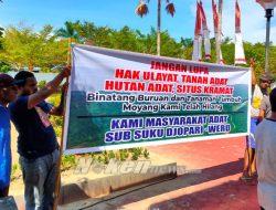 Masyarakat Adat Sub Suku Djopari-Wero Demo Tuntut PSN, Sentil Perusahaan Kayu dan Investor Tambang
